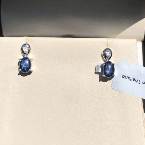 jewelry television Jewelry - ❌Sold❌Blue Star Sapphire Earrings